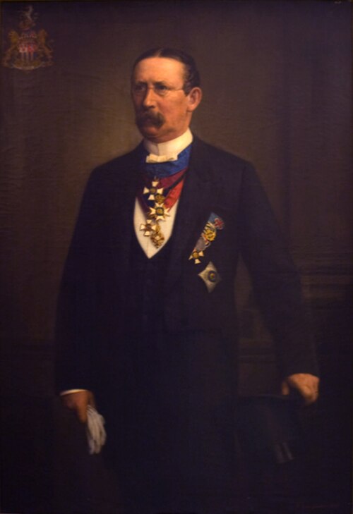 Portrait of Albertus Freiherr von Ohlendorff, 1889, Friedrich Wilhelm Graupenstein
