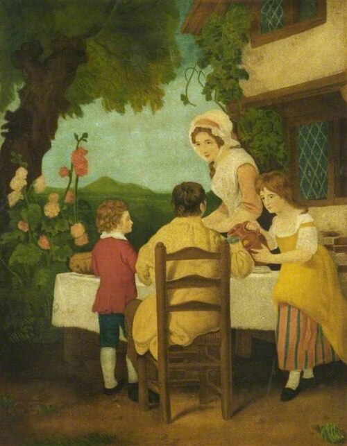 The Cottage Door (after Francis Wheatley), , George Keating