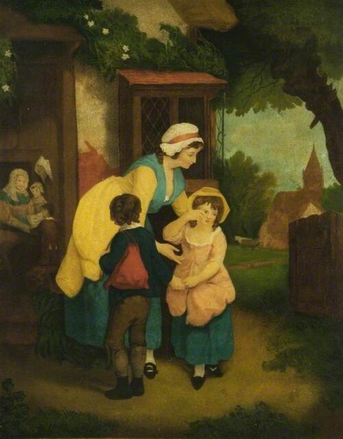 The School Door (after Francis Wheatley), , George Keating
