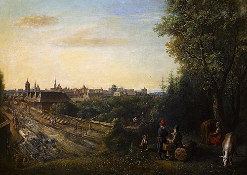 View of Krakow, 1652, Gottfried Libalt