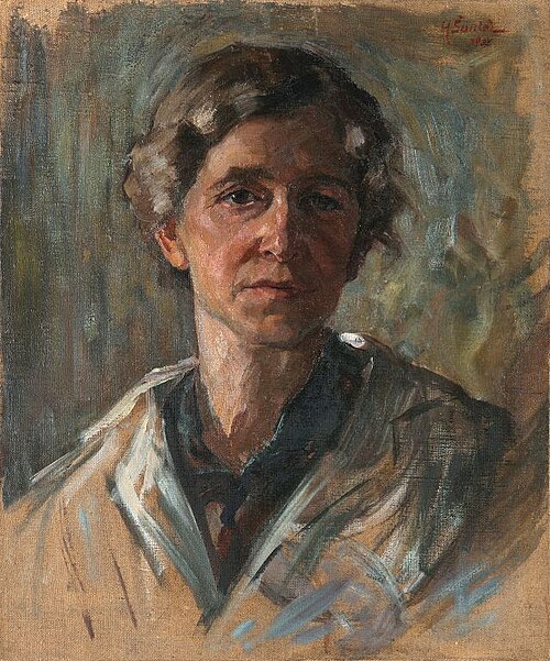 Self-portrait, 1922, Henrika Šantel