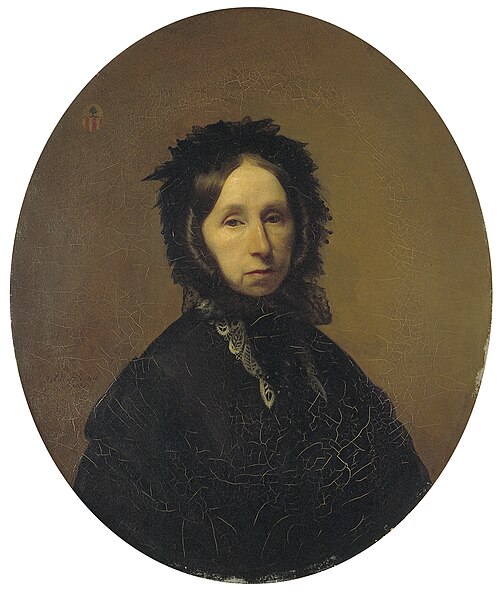 Jonkvrouwe Johanna Jacoba Wilhelmina van Salis (1793-1876), 1866, Herman Antonie de Bloeme
