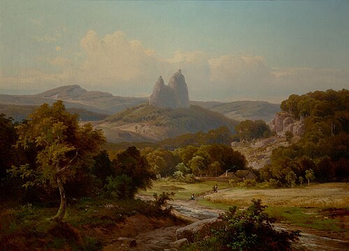 A View of Trosky, 1873, Hugo Ullik