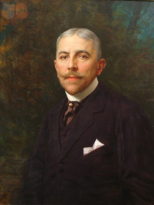 Portrait of Aalbrecht Arent del Court (1856-1924), 1913, Ignace Spiridon
