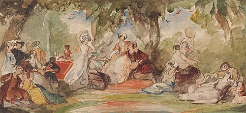 Fete Champetre, , James Stephanoff