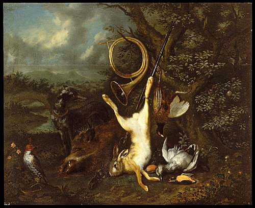 Still Life with Dead Game, 1720, Johan Baptist Govaerts