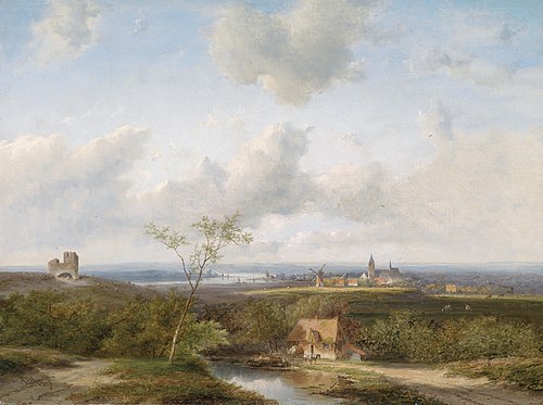 Weite holländische Landschaft, 1905, Jan Evert Morel