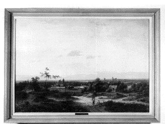 Vergezicht van een dorp met een zandweg, 1870, Jan Evert Morel