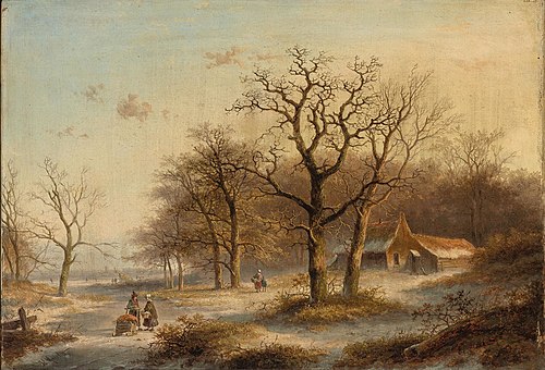 Winter Landschape, 1880, Jan Evert Morel