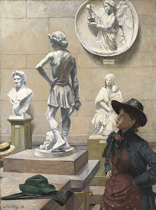 Interior of the Sculpture Museum, 1884, Jens Wang