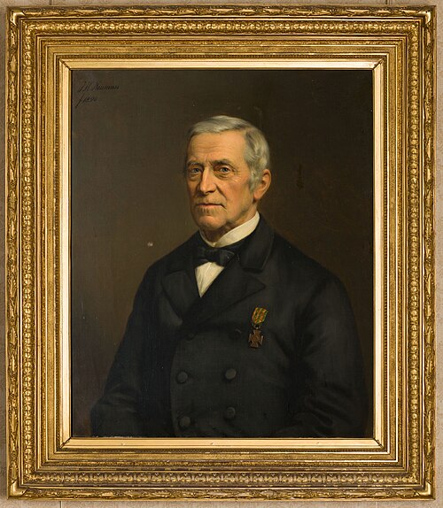 Portrait of Edward van Lynden (1812-1890), 1890, Johan Heinrich Neuman