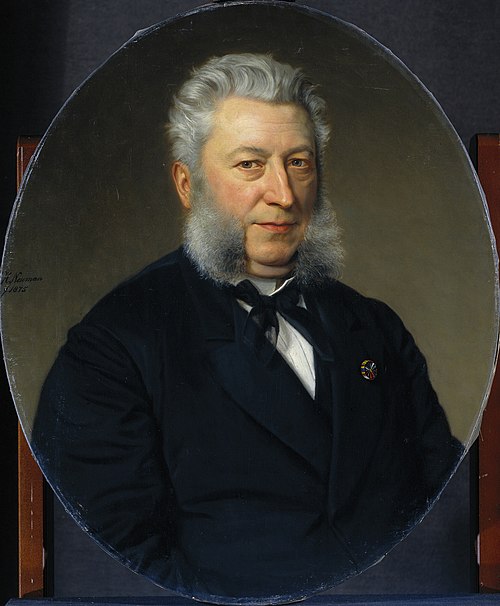 Jan Jacob Lodewijk ten Kate (1818-89). Dichter, 1875, Johan Heinrich Neuman