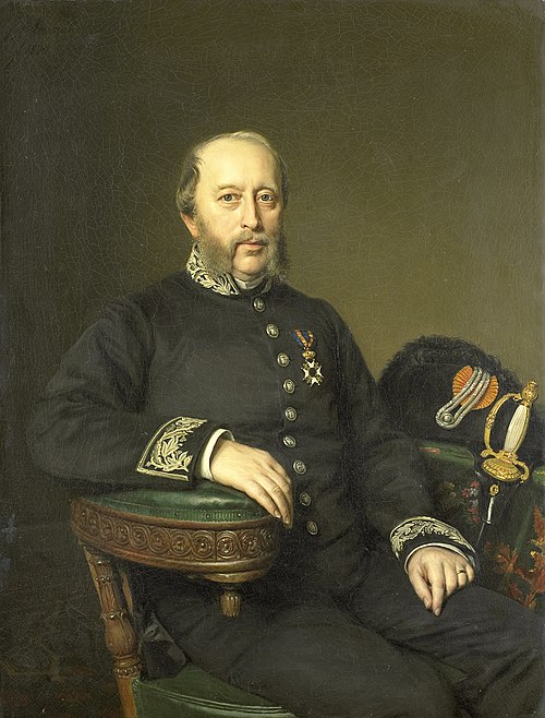 Gerard Johan Verloren van Themaat (1809-90). Lid van de Gedeputeerde Staten van Utrecht, 1874, Johan Heinrich Neuman