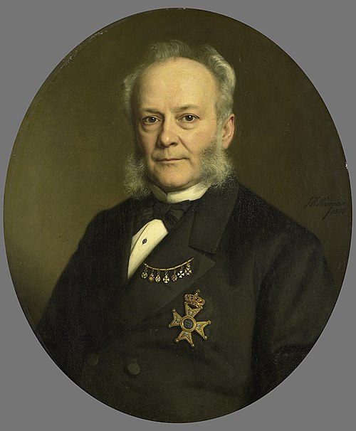 Pieter Mijer (1812-81). Gouverneur-generaal van Nederlands Oost Indië, 1876, Johan Heinrich Neuman