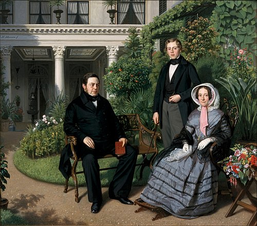 Portrait of the Metelerkamp family, 1851, Johan Heinrich Neuman