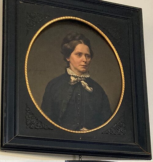 Portret van Wilhelmina Barbara Copes van Hasselt, 1875, Johan Heinrich Neuman