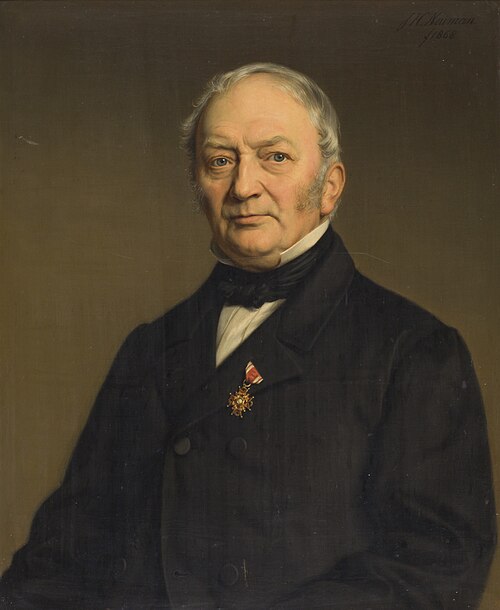Portrait of Janus Singels, 1868, Johan Heinrich Neuman