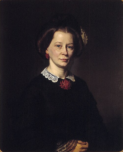 Johanna Elisabeth Frederica Bouricius (1817-1870), 1864, Johan Heinrich Neuman