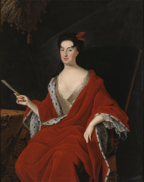 Portrait of Katarina Opalinski, 1680-1749, 1712, Johan Starbus