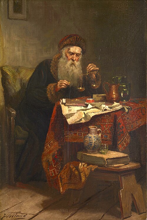 Alchemist with Scale, 1850, Johannes Weiland