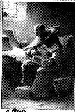Een lezende monnik, 1892, Johannes Weiland