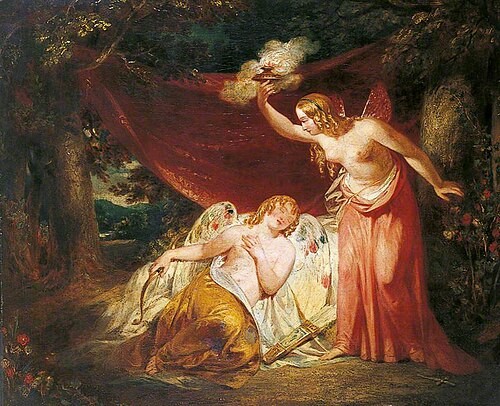 Psyche Enamoured of Cupid, , John Wood