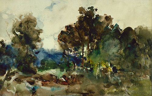 Landscape Sketch, 1880, Joseph Frank Currier