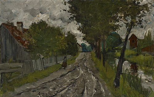 Figure on the Road, , Joseph Frank Currier