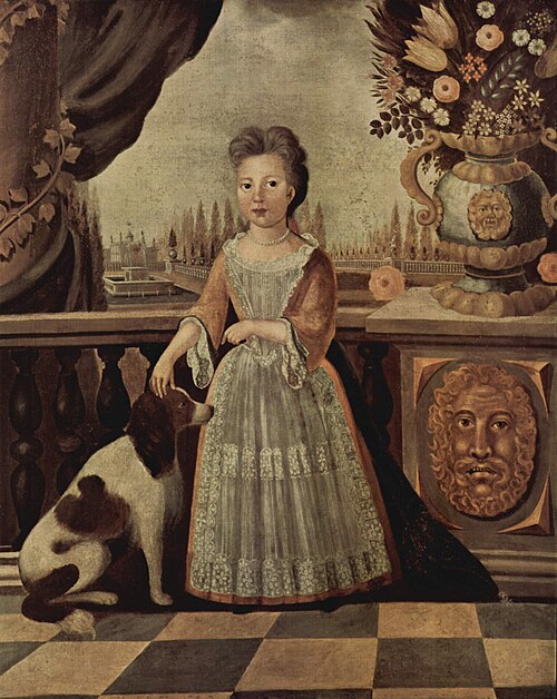 Porträt der Eleonor Darnhall, 1710, Julius Engelhardt Kühn