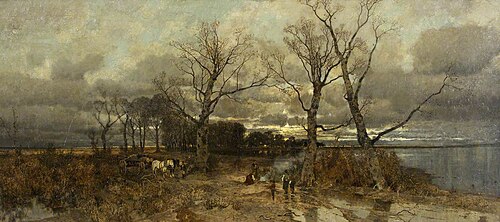 Scene in Holland, 1887, Karl Heffner