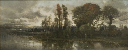 Autumn Landscape near Pavia, , Karl Heffner