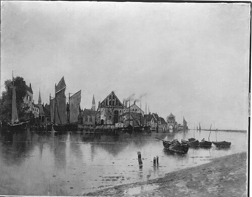 Stadt am Meer, 1885, Karl Heffner