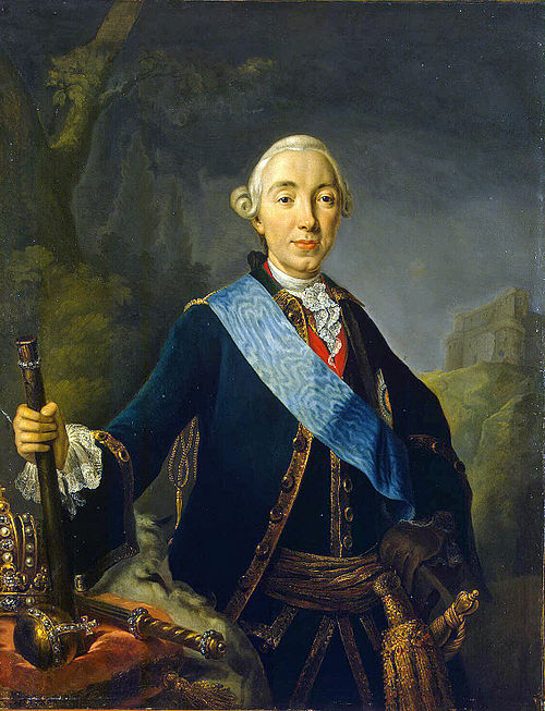Coronation portrait of Emperor Peter III of Russia, , Lukas Konrad Pfandzelt