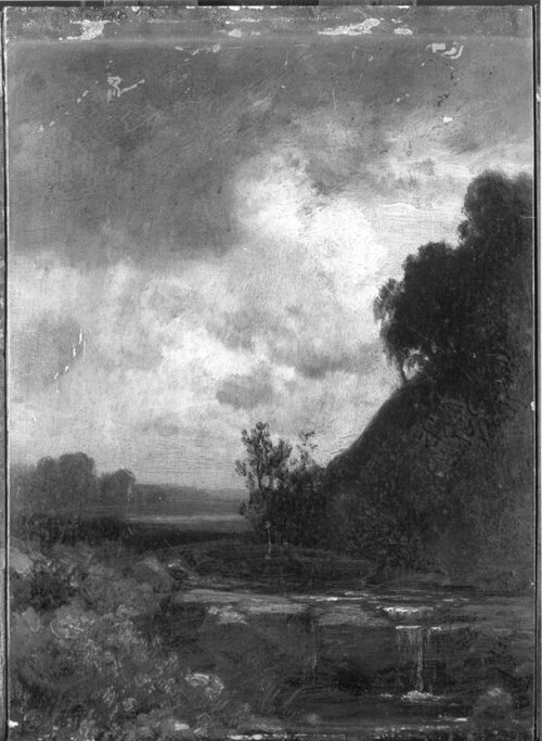 Landschaft aus den Voralpen, 1863, Ludwig Meixner