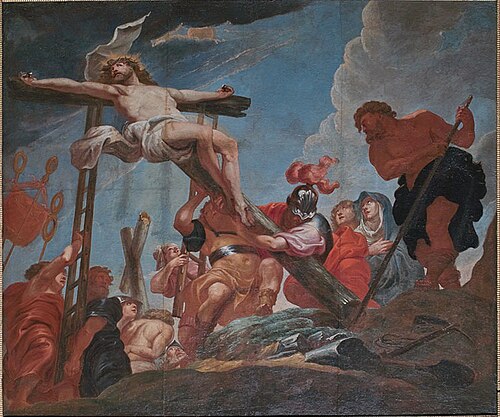 Raising of the Cross, 1673, Michael Angelo Immenraet