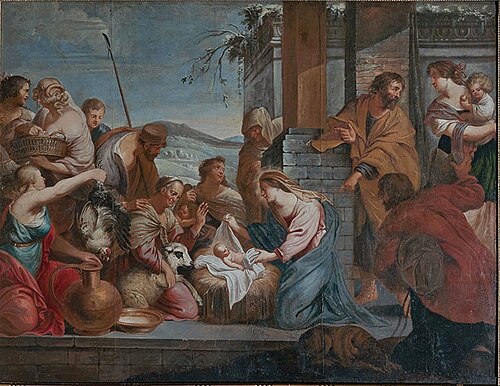 L’Adoration des bergers, 1673, Michael Angelo Immenraet