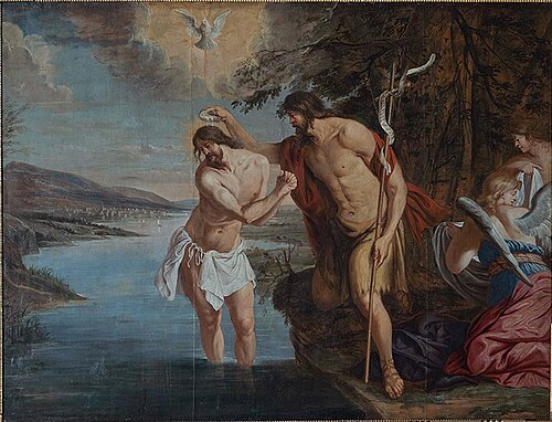 The Baptism of Jesus Christ, 1673, Michael Angelo Immenraet
