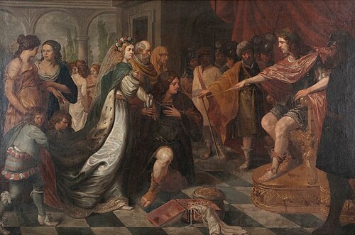 The continence of Scipio, 1661, Michael Angelo Immenraet