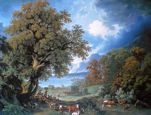 La Fenaison à Saint-Gingolphe, 1792, Pierre-Louis De la Rive