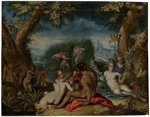 Pan and Syrinx with River Gods and Nymphs, , Pietro Mera