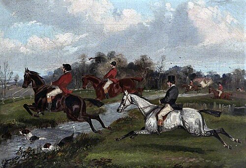 Fox-Hunt, Clearing a Brook, , Samuel Henry Alken