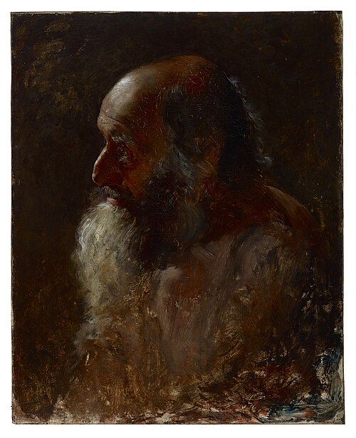 Study Head (Bearded Man), , Samuel G. Richards