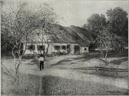 Kmečka hiša v ljubljanski okolici, 1914, Srečko Magolič