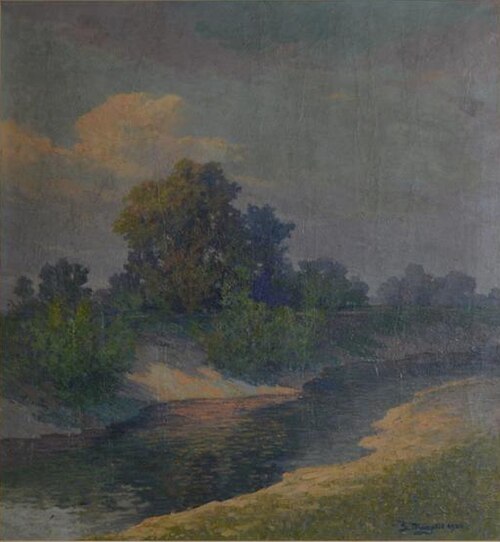 Krajina z reko, 1920, Srečko Magolič