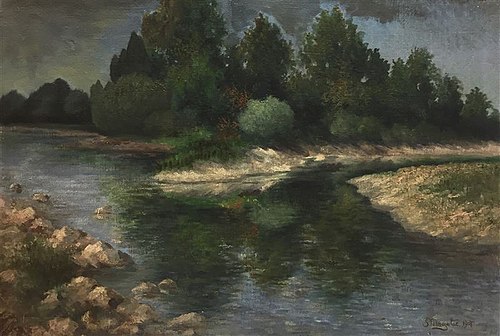 Rečna krajina, 1907, Srečko Magolič