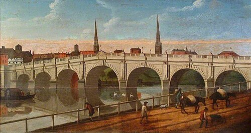 English Bridge, Shrewsbury, Shropshire, , Strickland Lowry