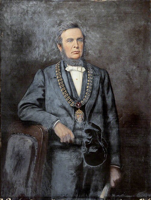 William Thompson in Mayoral Chain, 1877, Sydney Hodges