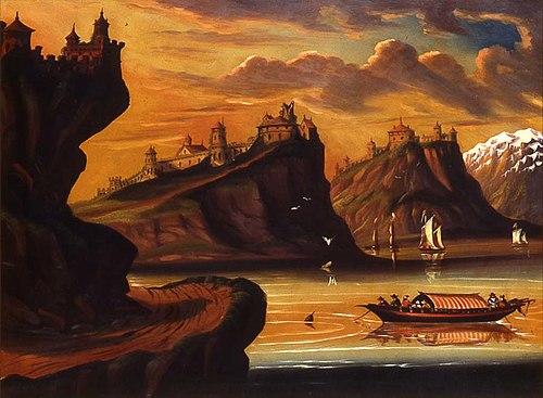 Châteaux du Rhin, 1850, Thomas Chambers