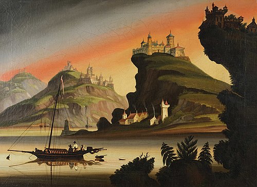 Châteaux du Rhin, 1850, Thomas Chambers
