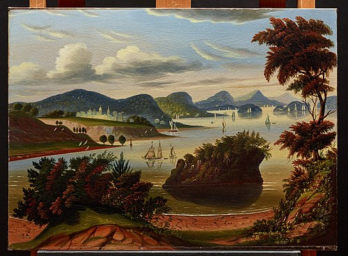 Eastport, and Passamaquoddy Bay (View of Hudson Valley), 1850, Thomas Chambers